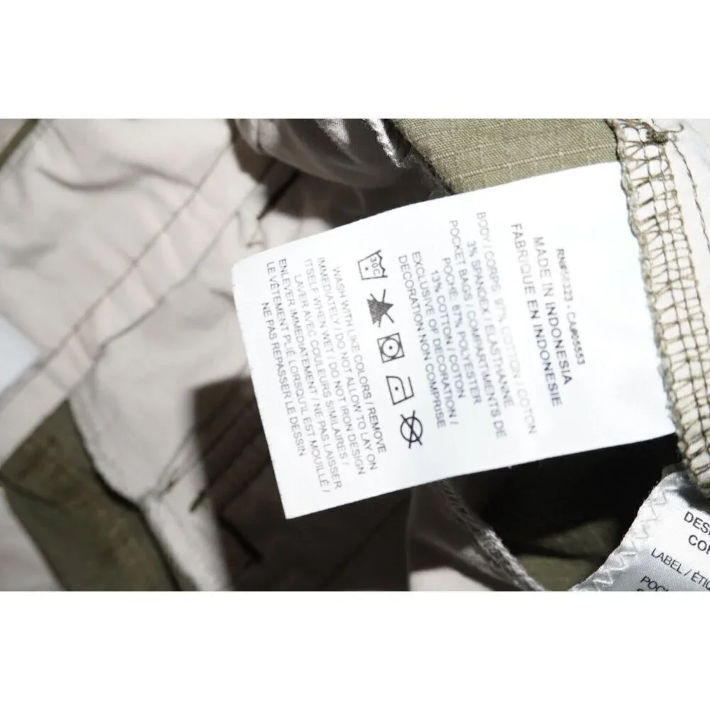 Nike SB Cargo Shorts Men's Size 32 Green Ripstop Utility Skateboarding Shorts